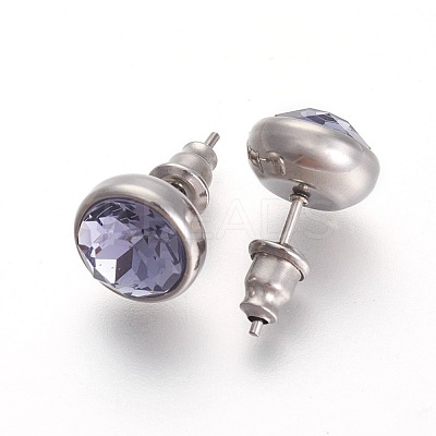 304 Stainless Steel Stud Earrings EJEW-F182-A01-1