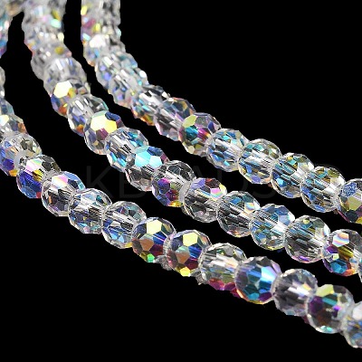 Electroplate Glass Beads Strands EGLA-D030-13-1