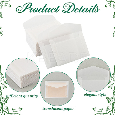 100Pcs Blank Paper Envelopes AJEW-CP0009-01-1