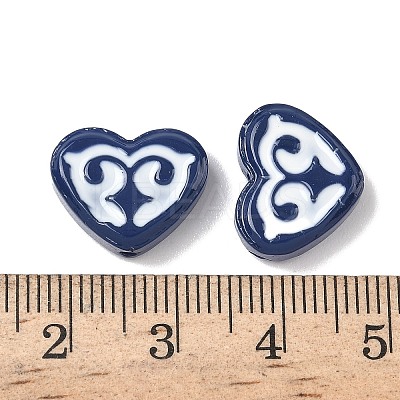 Dyed & Heated Baking Paint Glass Beads LAMP-D004-02H-1