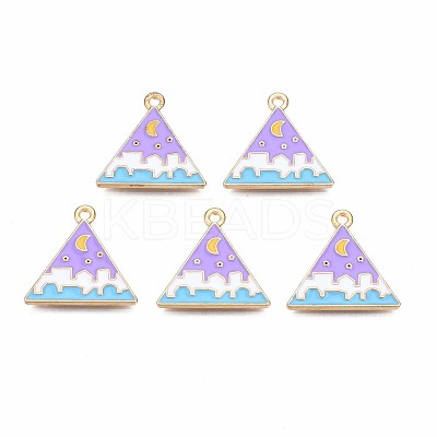 Alloy Enamel Pendants ENAM-S121-170C-RS-1