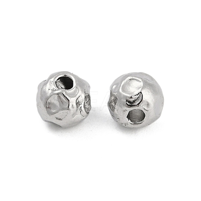 Anti-Tarnish Textured 316 Surgical Stainless Steel Beads STAS-M106-01A-P-1