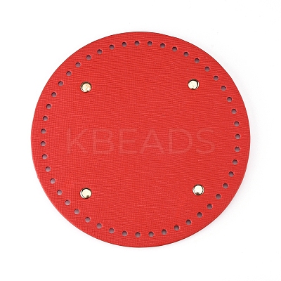 PU Leather Flat Round Bag Bottom FIND-PH0016-001E-1