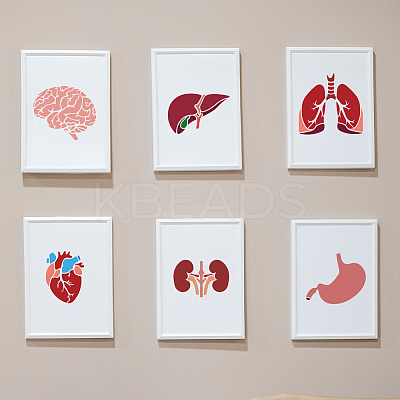 1 Set PET Hollow Out Drawing Painting Stencils DIY-MA0003-98A-1