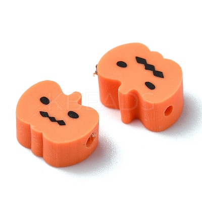 Halloween Theme Handmade Polymer Clay Beads CLAY-M005-02-1