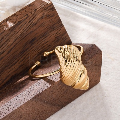304 Stainless Steel Cuff Rings for Women RJEW-F175-01G-04-1