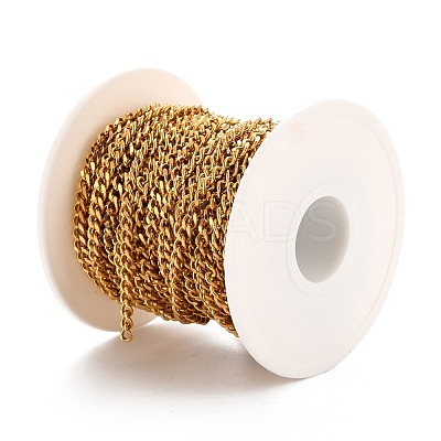 PVD Vacuum Plating 304 Stainless Steel Cuban Link Chains CHS-K016-03A-G-1