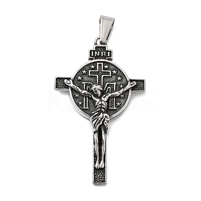 304 Stainless Steel Big Pendants STAS-Z169-02AS-1