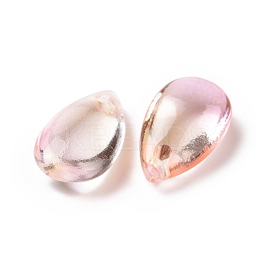 Transparent Glass Charms GLAA-O017-01F-1
