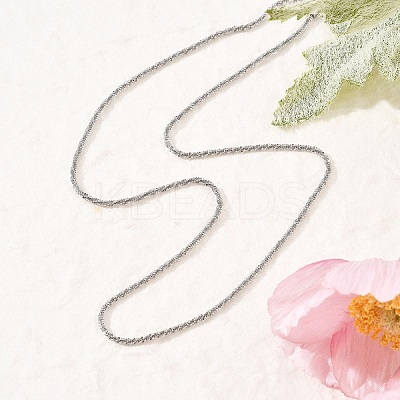 2MM 304 Stainless Steel Link Chain Necklaces for Women NJEW-B131-10P-1