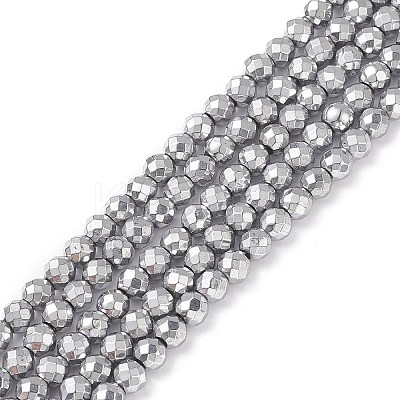 Non-Magnetic Synthetic Hematite Beads Strands G-Q663-2-1