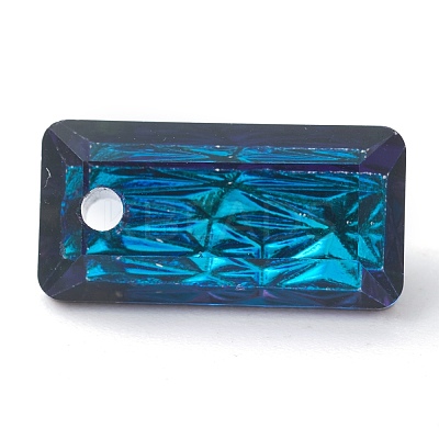 Embossed Glass Rhinestone Pendants GLAA-J101-07A-001BB-1