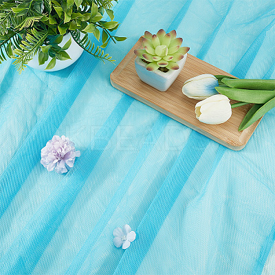 Polyester Mesh Fabric DIY-WH20009-40R-1