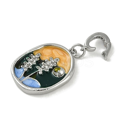 Brass Enamel Pendants KK-P283-26P-1