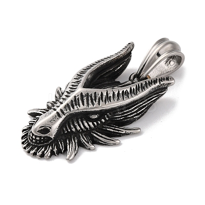 304 Stainless Steel Pendants STAS-U021-04AS-1