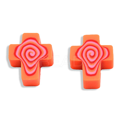 Handmade Polymer Clay Beads X-CLAY-T020-30-1