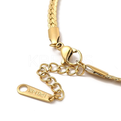 Ion Plating(IP) 304 Stainless Steel Cuban Link Chain Bracelet for Women BJEW-G667-06G-1