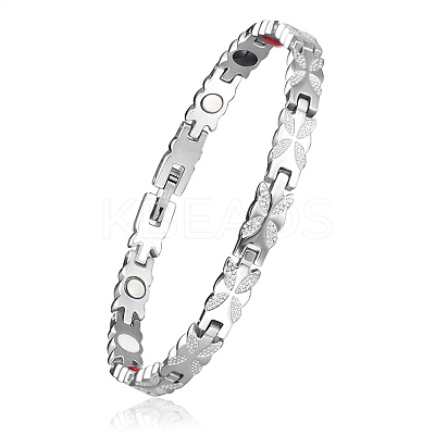 304 Stainless Steel Panther Chain Watch Band Bracelets JB679A-1