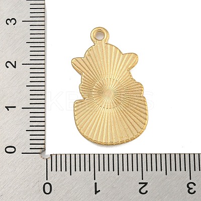 Cartoon Alloy Enamel Pendants ENAM-H045-05G-02-1