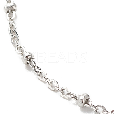 Non-Tarnish 304 Stainless Steel Satellite Chains Anklet for Women AJEW-AN00501-1