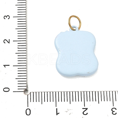 Printed 304 Stainless Steel Pendants SA-CBA4D1F-09G-C-1