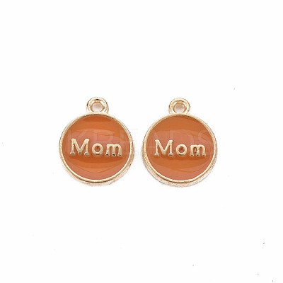 Mother's Day Alloy Enamel Charms ENAM-T016-11F-RS-1