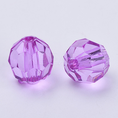 Transparent Acrylic Beads TACR-Q257-6mm-V48-1