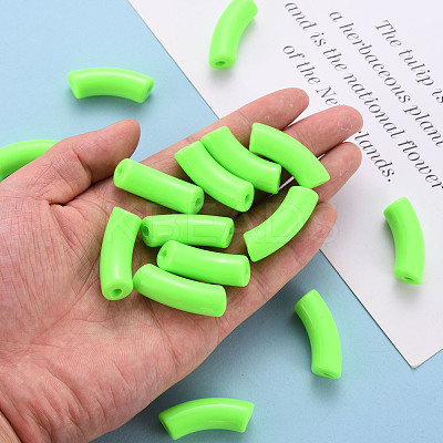 Opaque Acrylic Beads MACR-S372-001B-S030-1