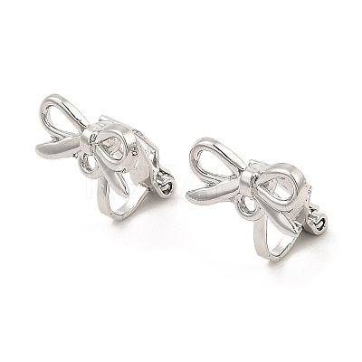 Alloy Clip-on Earring Findings FIND-L015-002P-1