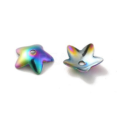 Ion Plating(IP) 304 Stainless Steel Flower Bead Cap STAS-G127-05MC-1