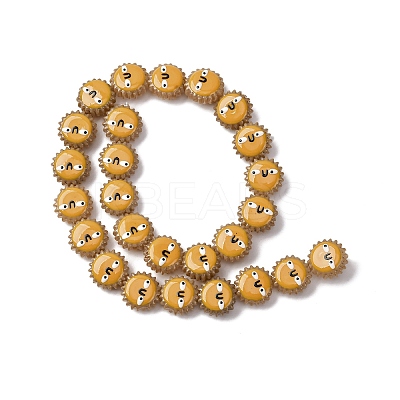 Fuuny Baking Paint Glass Enamel Beads LAMP-Q045-01I-1