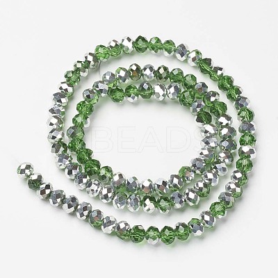 Electroplate Transparent Glass Beads Strands LS-EGLA-A034-T6mm-M17-1