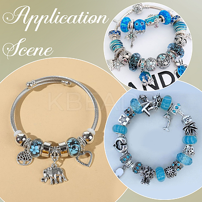 120Pcs Resin European Beads RPDL-SP0001-03-1