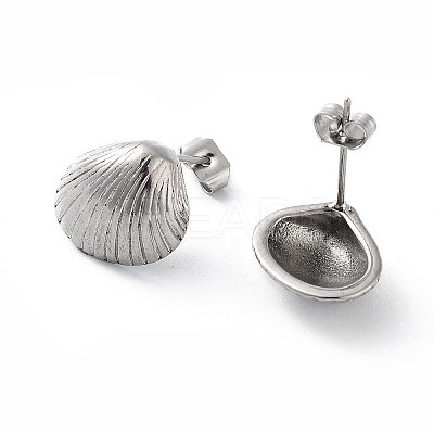 Non-Tarnish 304 Stainless Steel Stud Earrings for Women EJEW-D095-15P-1