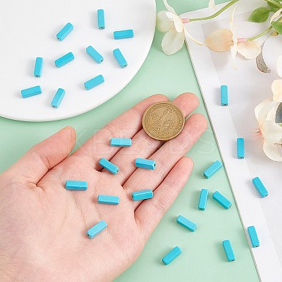 120Pcs Synthetic Turquoise Beads Strands G-AR0006-17B-1