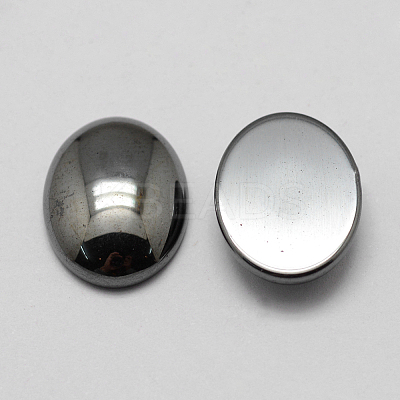 Non-magnetic Synthetic Hematite Cabochons X-G-P162-04-30x40mm-1