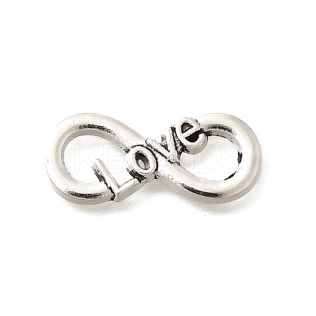 Tibetan Style Alloy Love Infinity Linking Rings PALLOY-D291-22AS-1