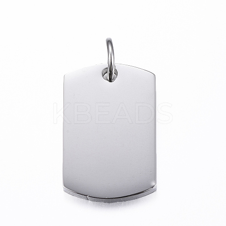 Tarnish Resistant 304 Stainless Steel Pendants STAS-P165-01P-1