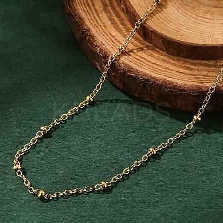 304 Stainless Steel Satellite Chain Necklaces NJEW-L173-012-G-1