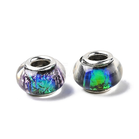 Drawbench Resin European Large Hole Beads DACR-S011-02-1