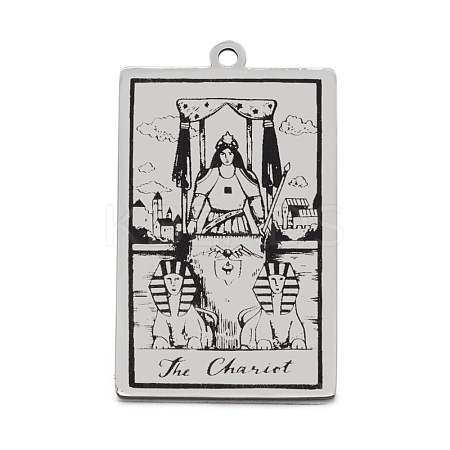 Non-Tarnish 201 Stainless Steel Pendants STAS-S105-LA211-5-1