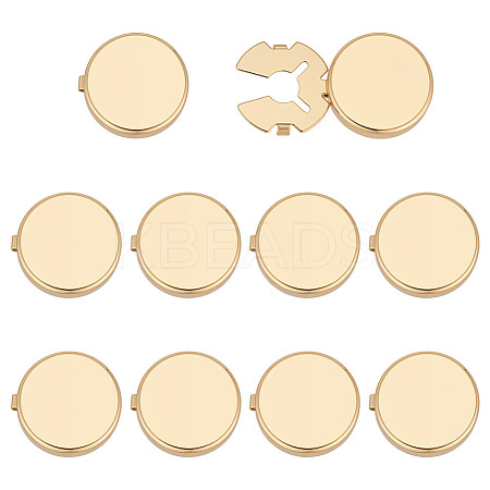 5 Pairs Brass Cufflinks BUTT-FG0001-57G-1