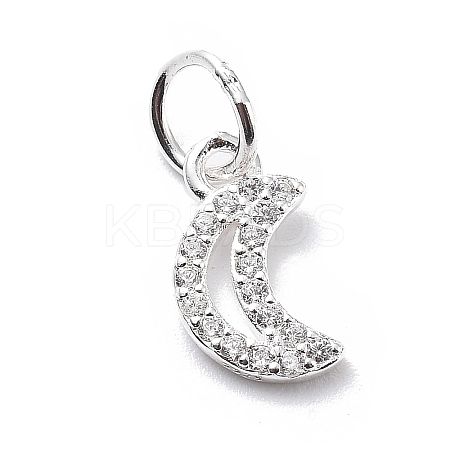 925 Sterling Silver Cubic Zirconia Pendants STER-Q001-02S-01-1