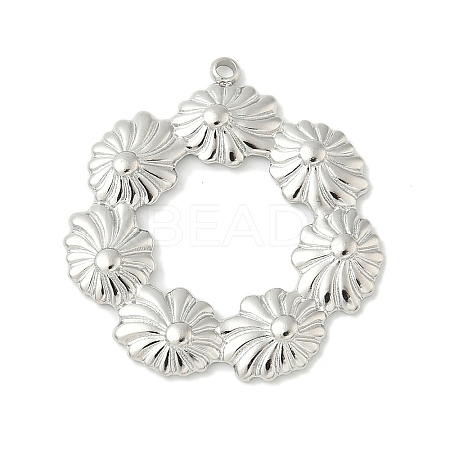 304 Stainless Steel Pendants STAS-L293-09C-P-1