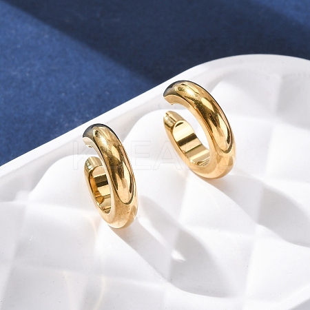 C-Shaped 304 Stainless Steel Cuff Earrings EJEW-A131-04C-G-1