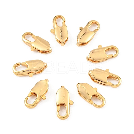 SHEGRACE Brass Lobster Claw Clasps XGR0006G-07G-1