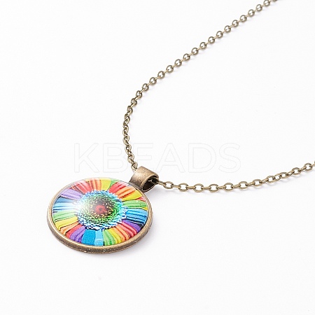 Rainbow Pride Necklace LS-NJEW-F290-01K-1
