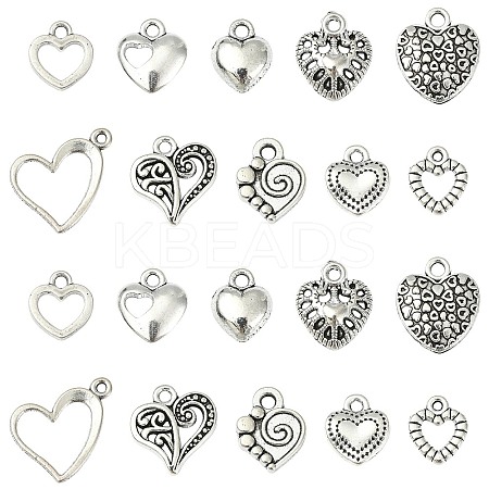 Unique Valentines Day Gift Ideas for Girlfriend Tibetan Style Alloy Pendants TIBEP-CJ0001-07-1