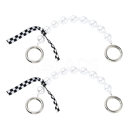 Plastic Beads Phone Case Beaded Chain AJEW-CJ00006-1