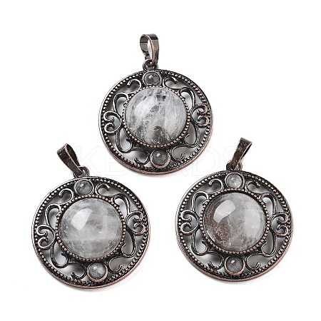 Natural Quartz Crystal Pendants G-Q158-03A-R03-1